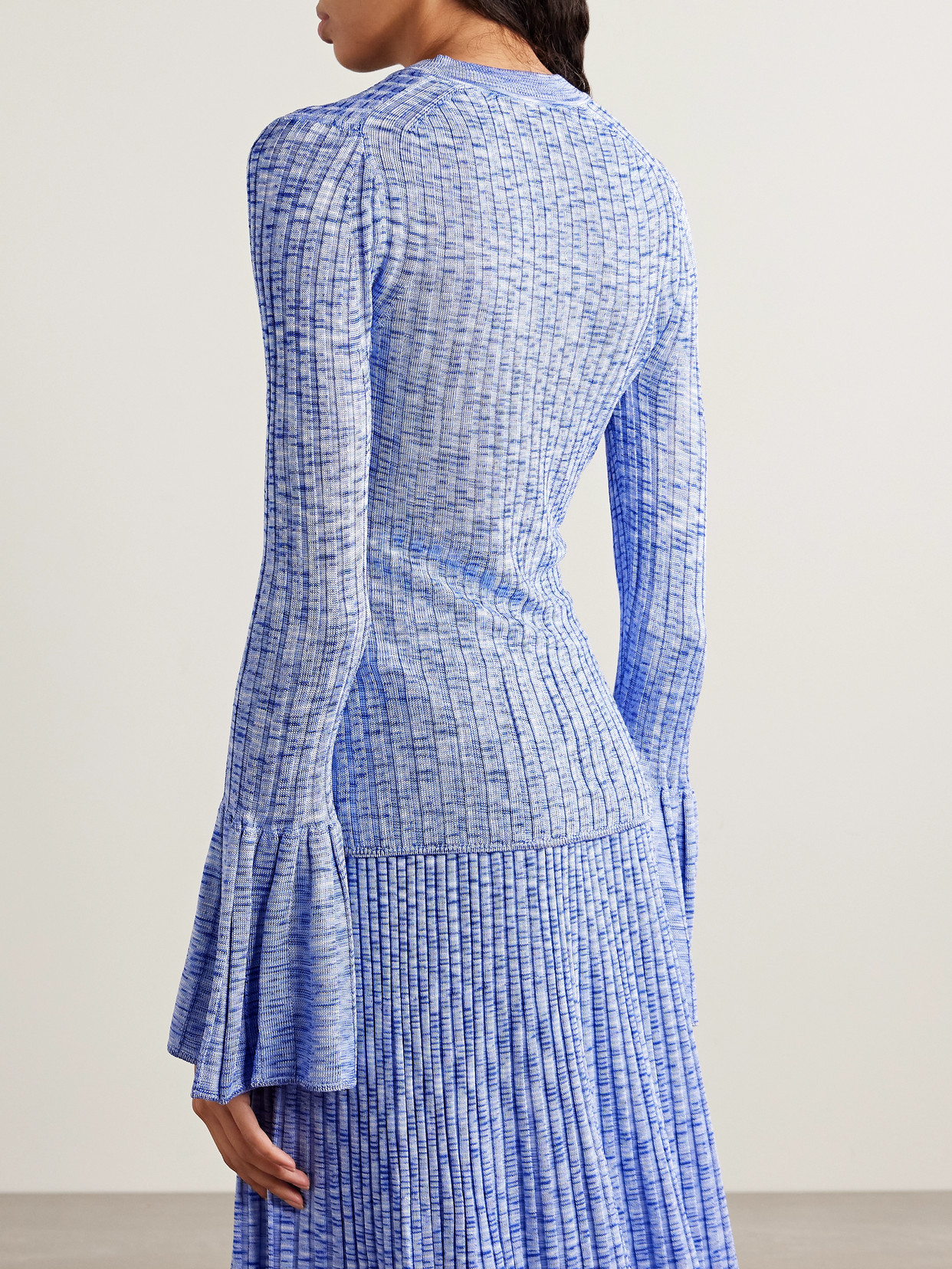 Mouline Ribbed-Knit Sweater