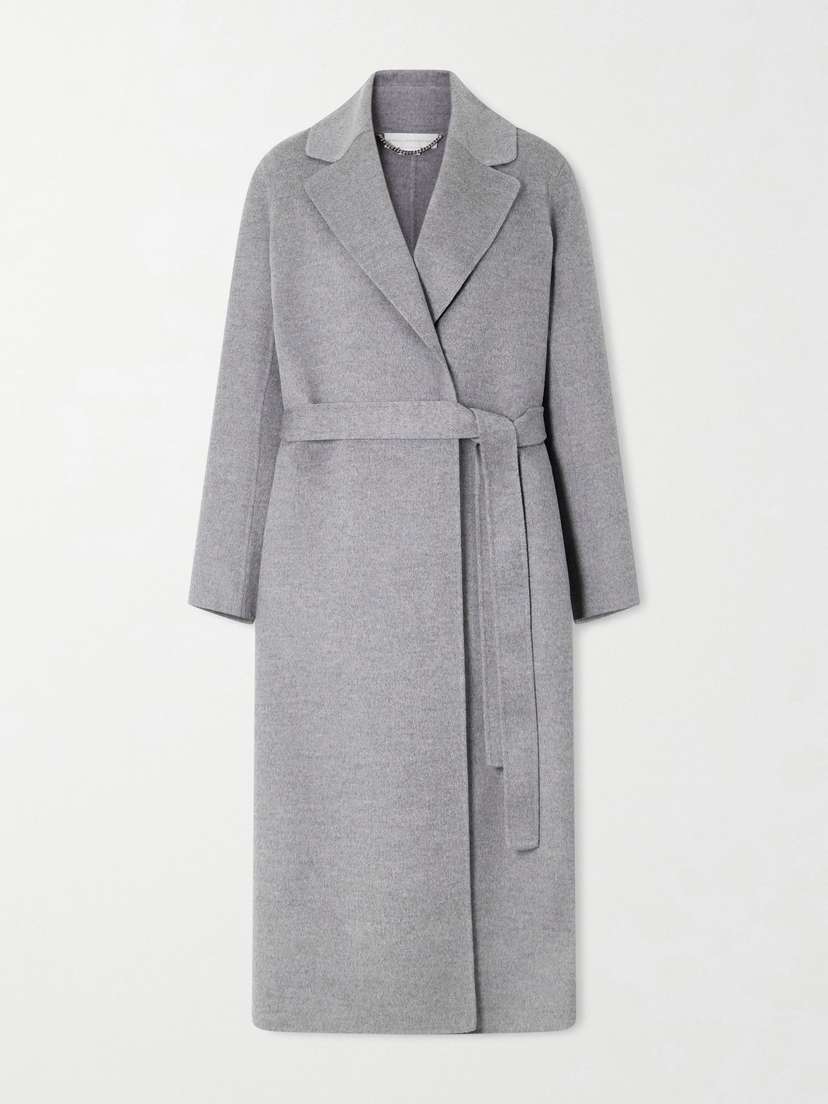 Stella McCartney Iconic Stella Belted Wool Coat