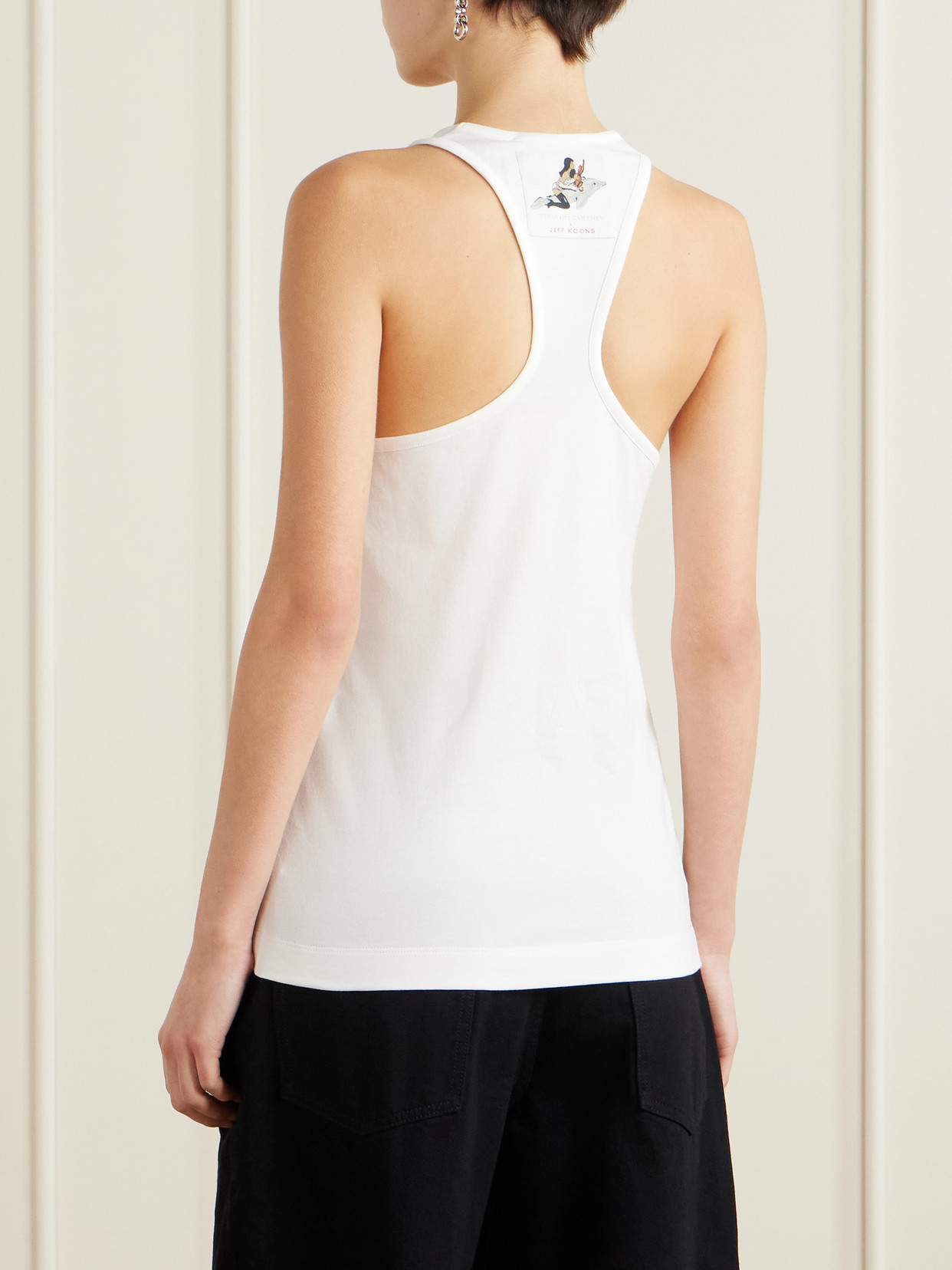 Stella Mccartney Stella Mc Cartney Jeff Koons Cotton Tank Top In White