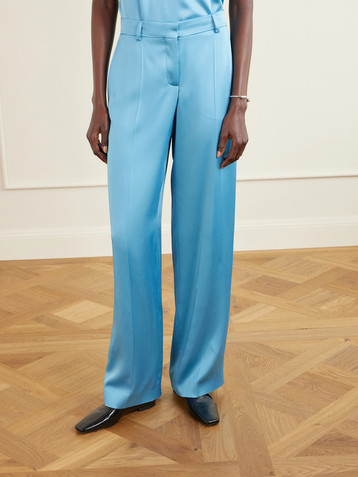 Stella McCartney Satin wide-leg pants