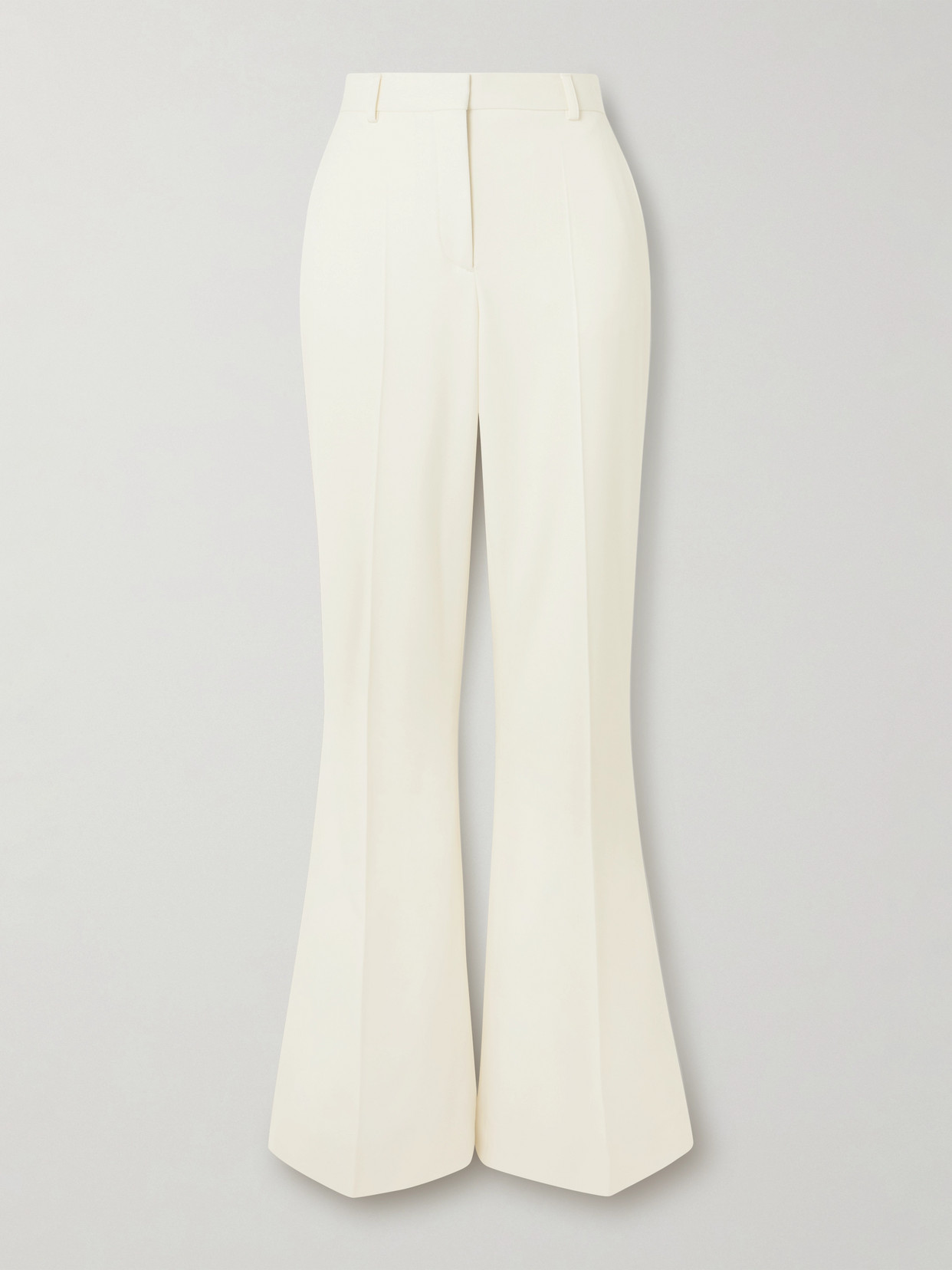 Stella Mccartney Wool-twill Flared Pants In White
