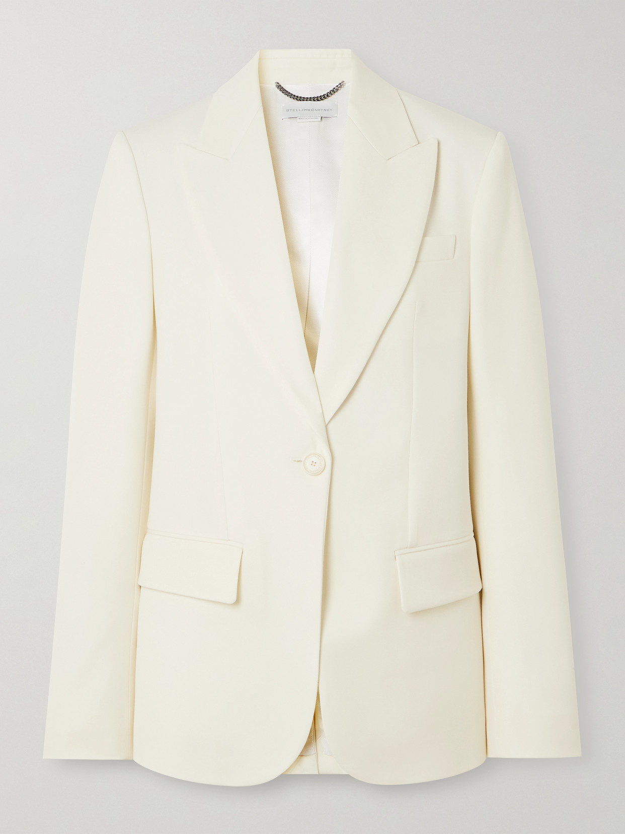 Stella Mccartney Wool-twill Blazer In White