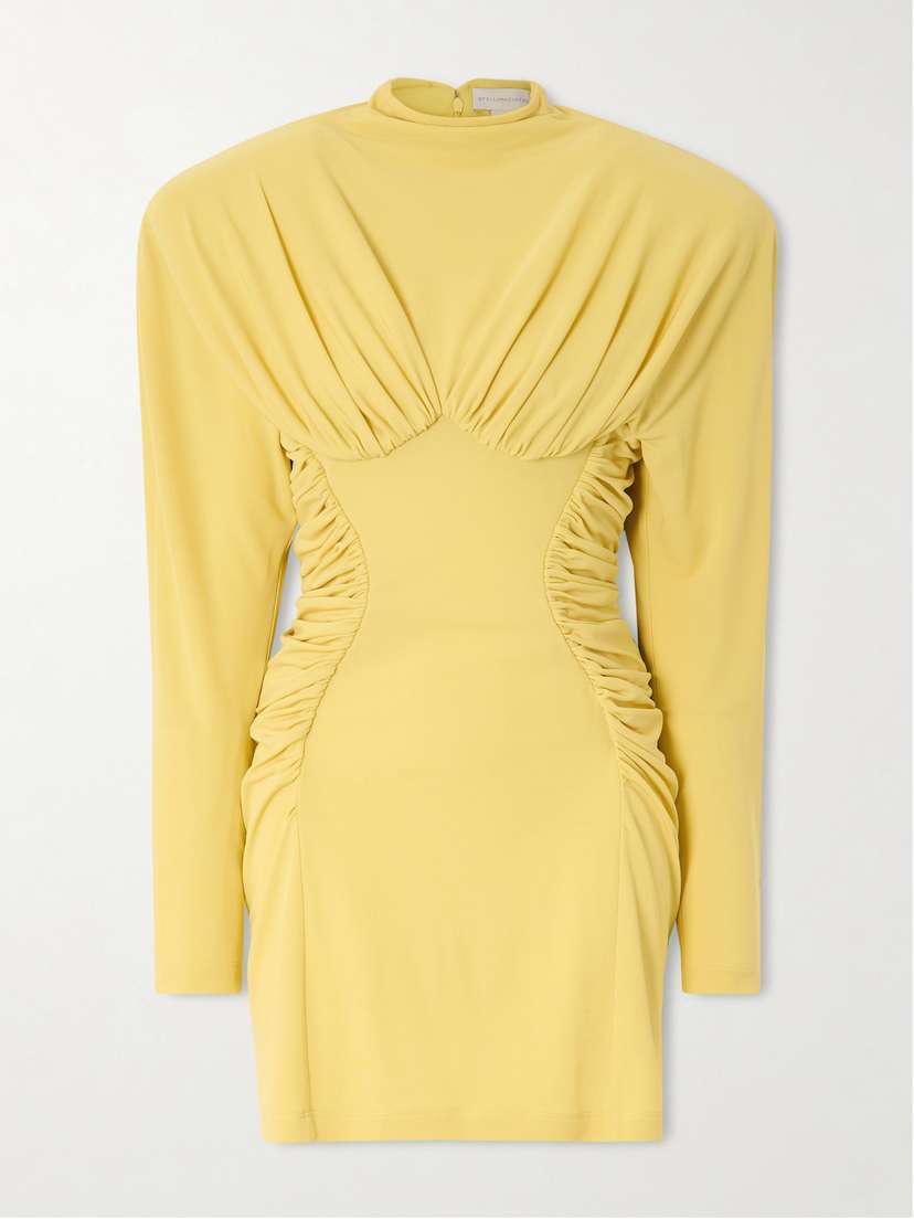 Stella McCartney Ruched Jersey Mini Dress