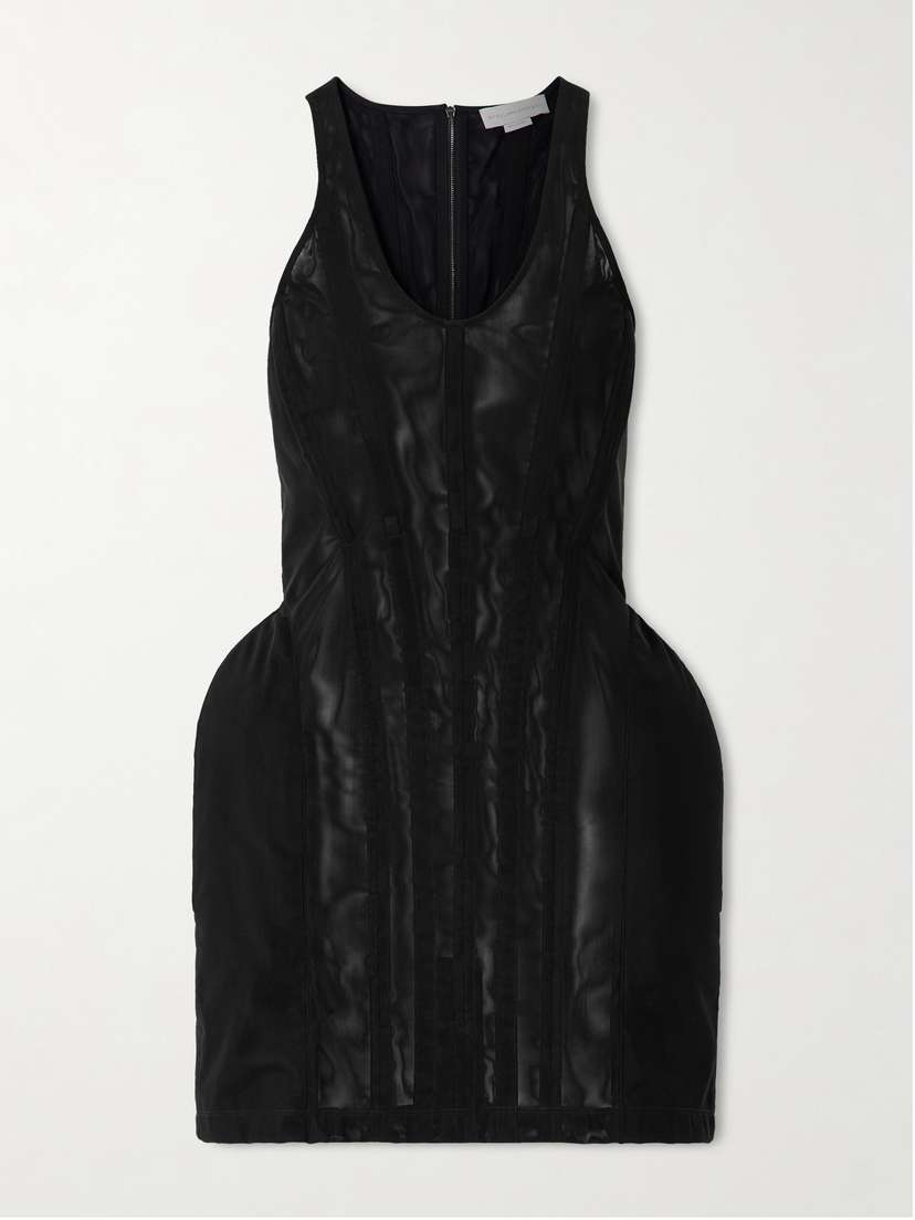 Stella McCartney Padded Mesh Mini Dress