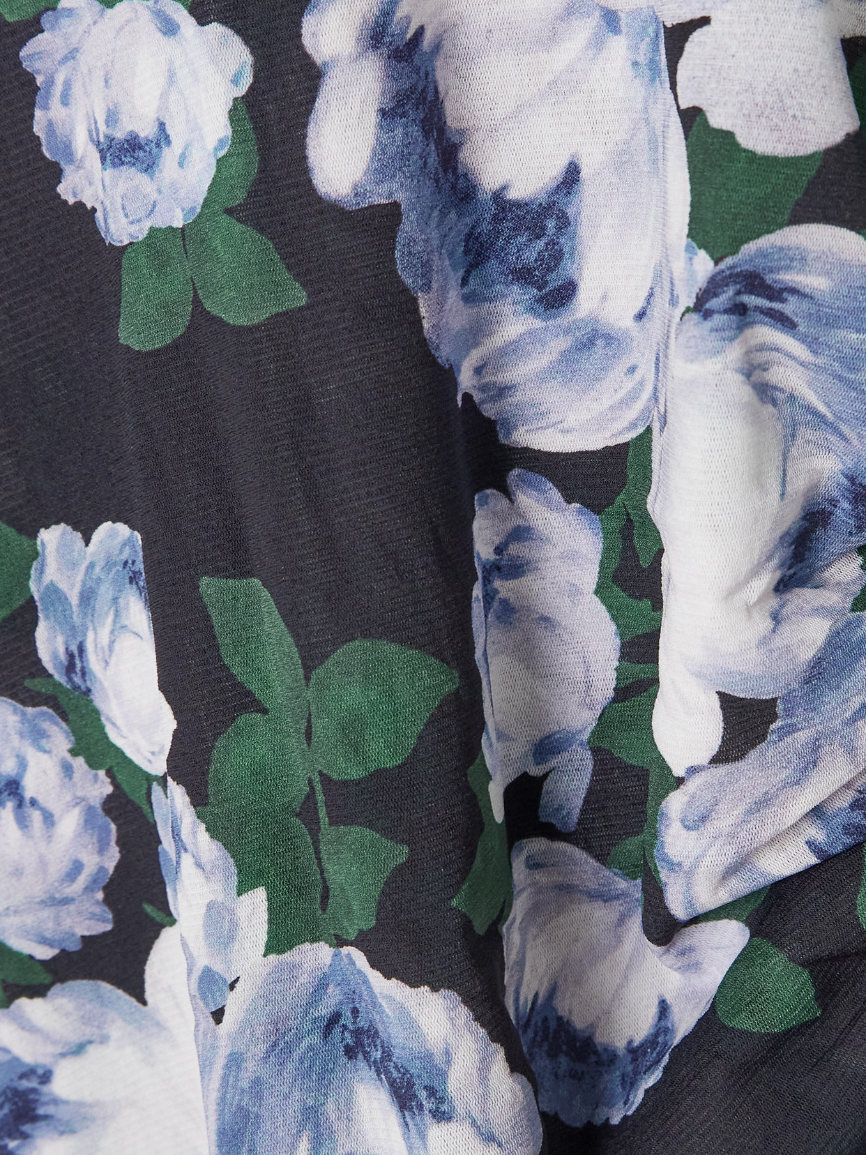 Stella Mccartney Bunch Of Roses Mesh Long Dress Dresses Multicolor In Green