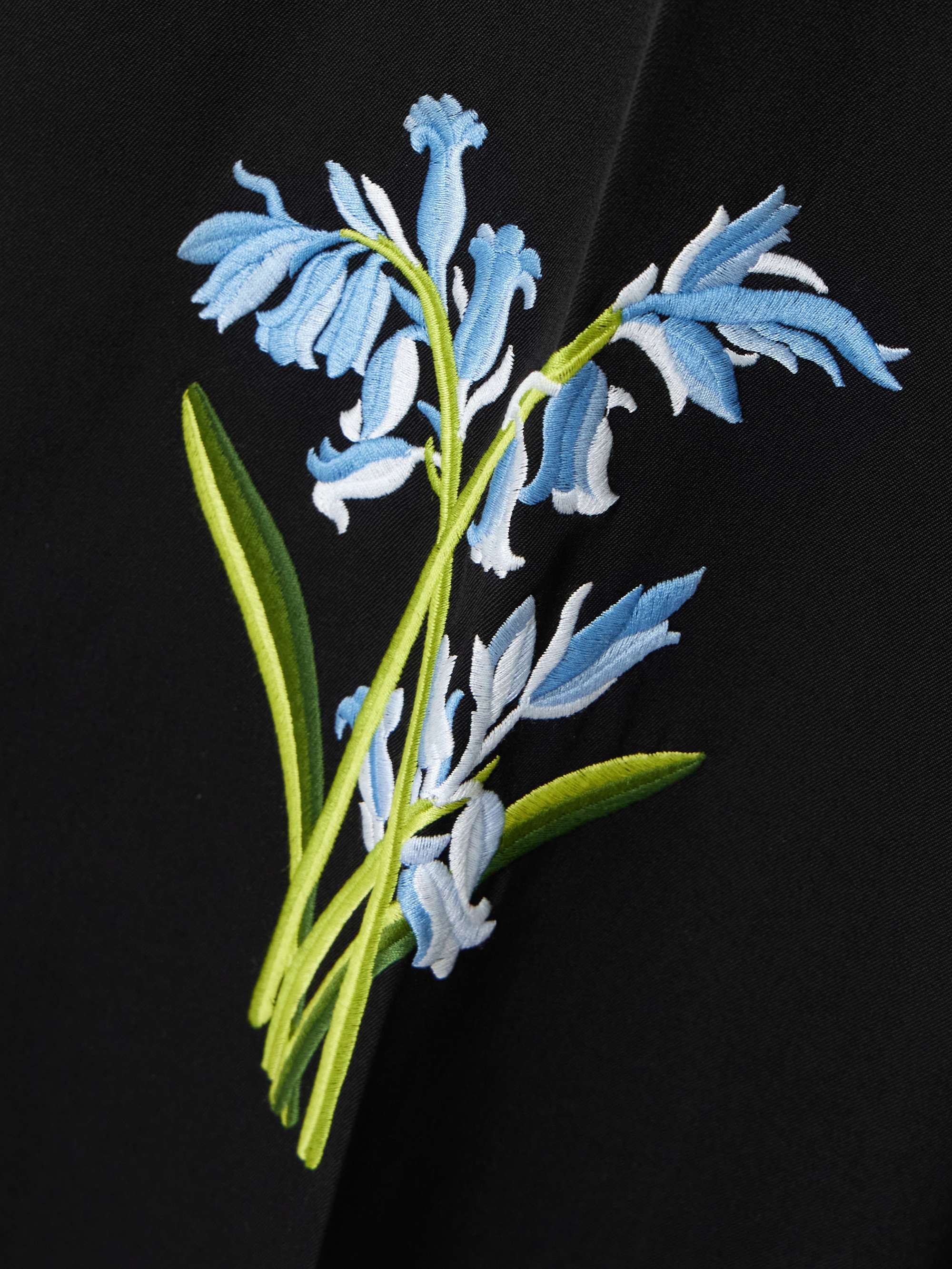 STELLA MCCARTNEY Embroidered wool-twill wide-leg pants | NET-A-PORTER