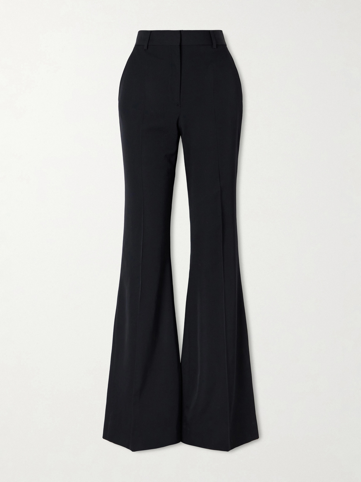 Stella Mccartney Wool Flared Pants In Black
