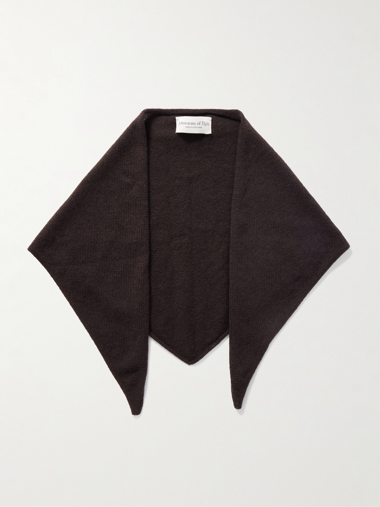 Johnstons Of Elgin Cashmere Scarf In Brown