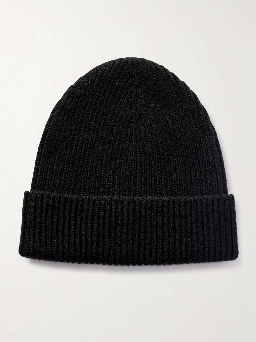 Johnstons of Elgin Ribbed Cashmere Beanie