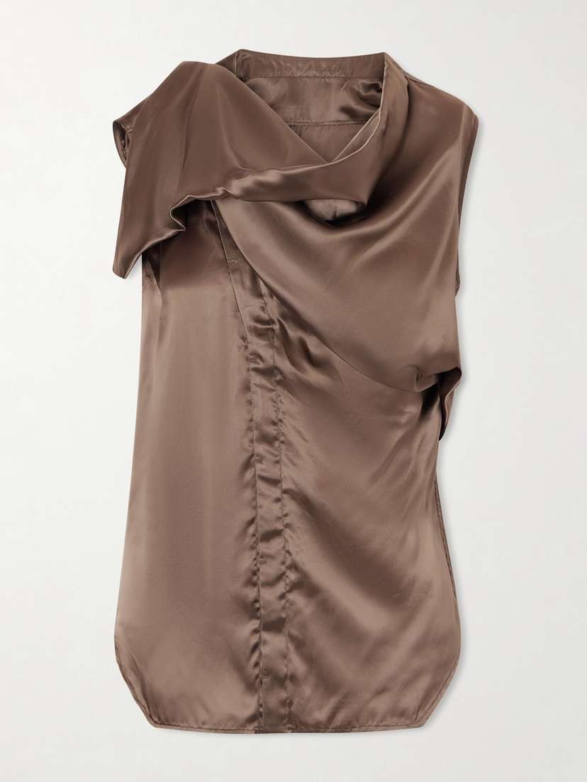 Rick Owens Draped Satin Top