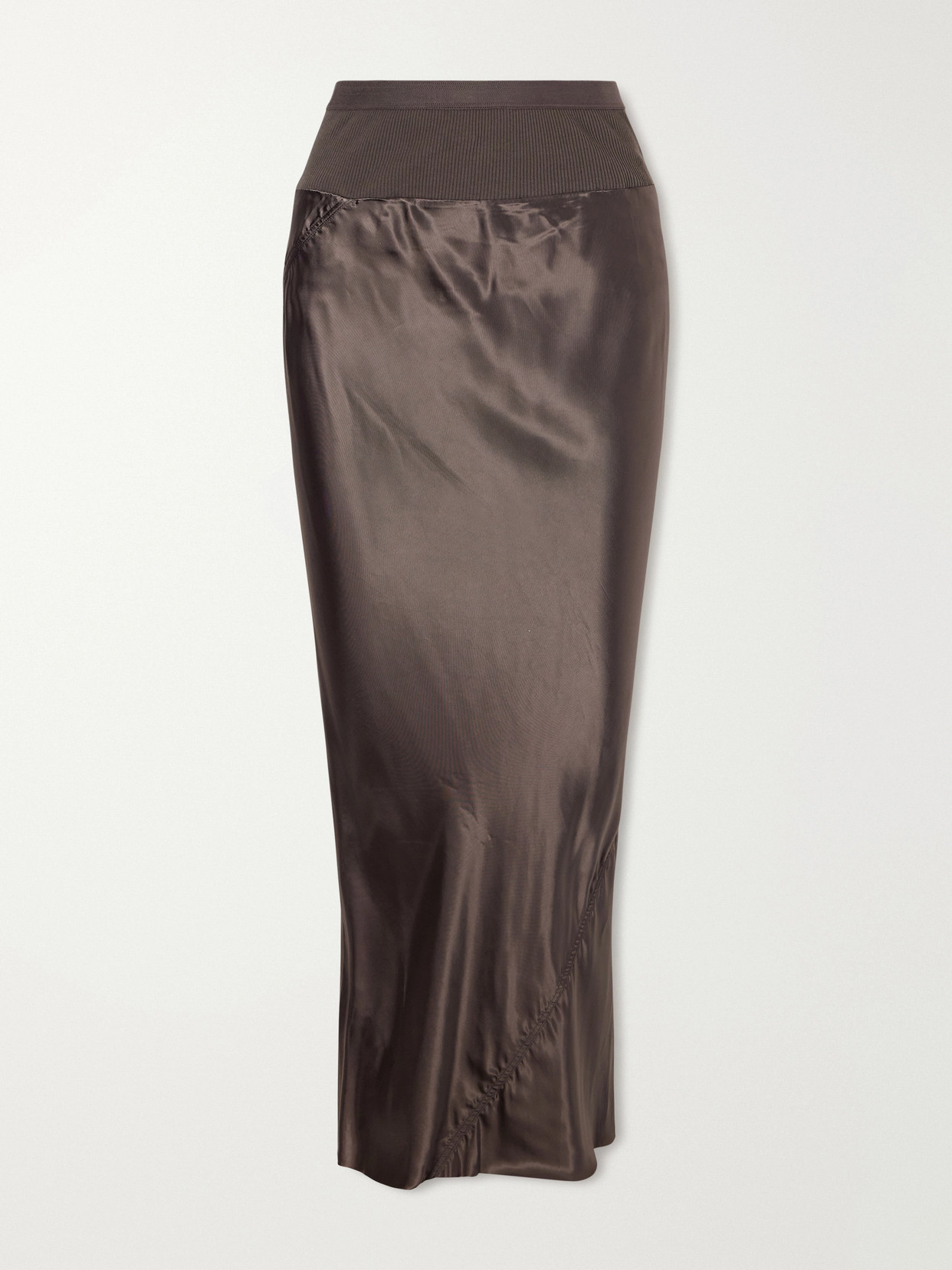 Jersey And Recycled-Satin Midi