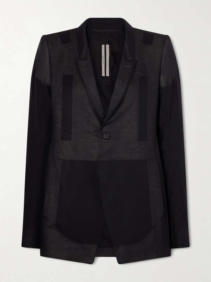 Rick Owens Paneled Cotton Blazer