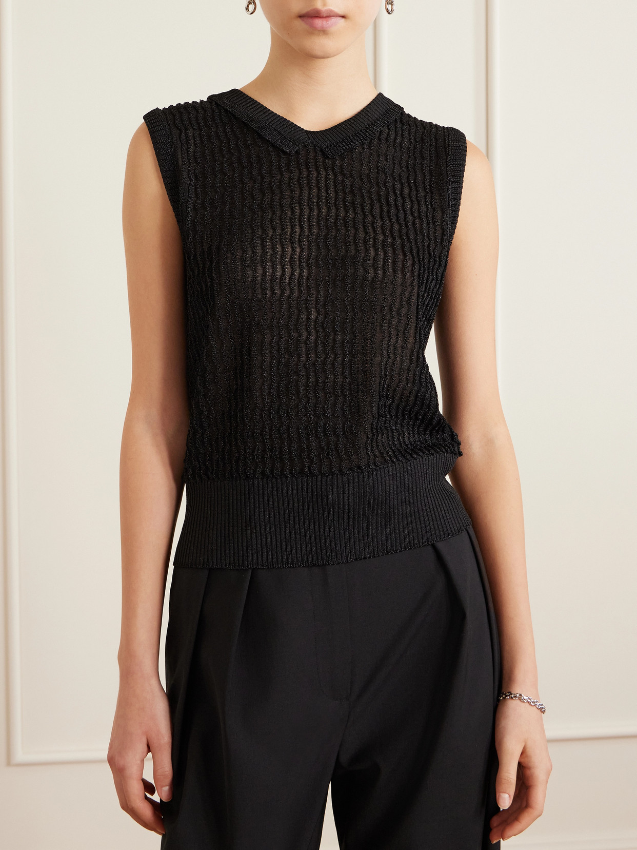Ribbed-Knit Tank