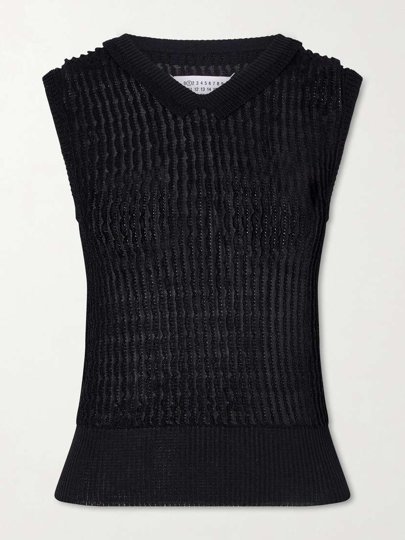 Maison Margiela Ribbed-knit Tank