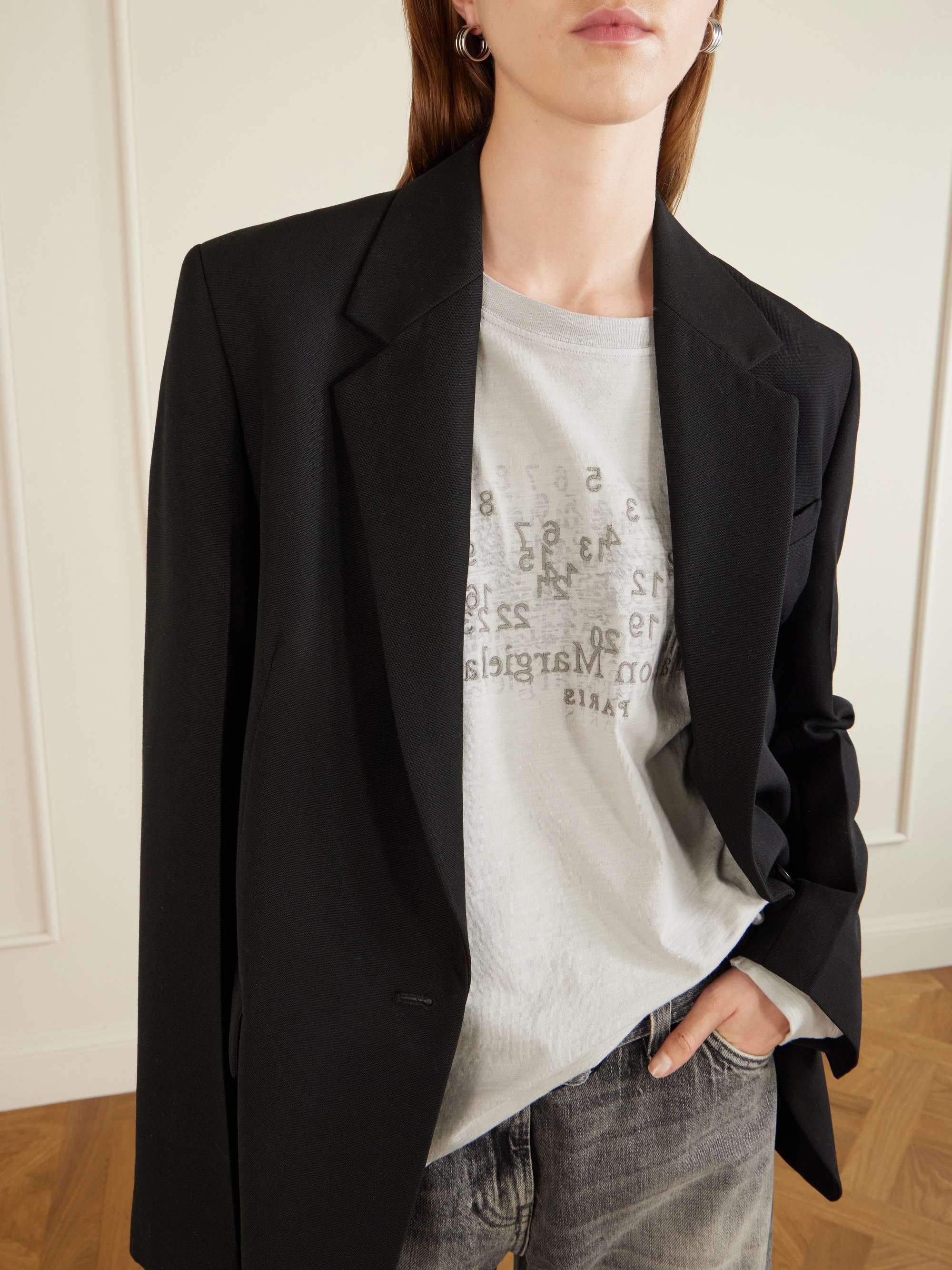 MAISON MARGIELA Logo-embroidered cotton T-shirt | NET-A-PORTER