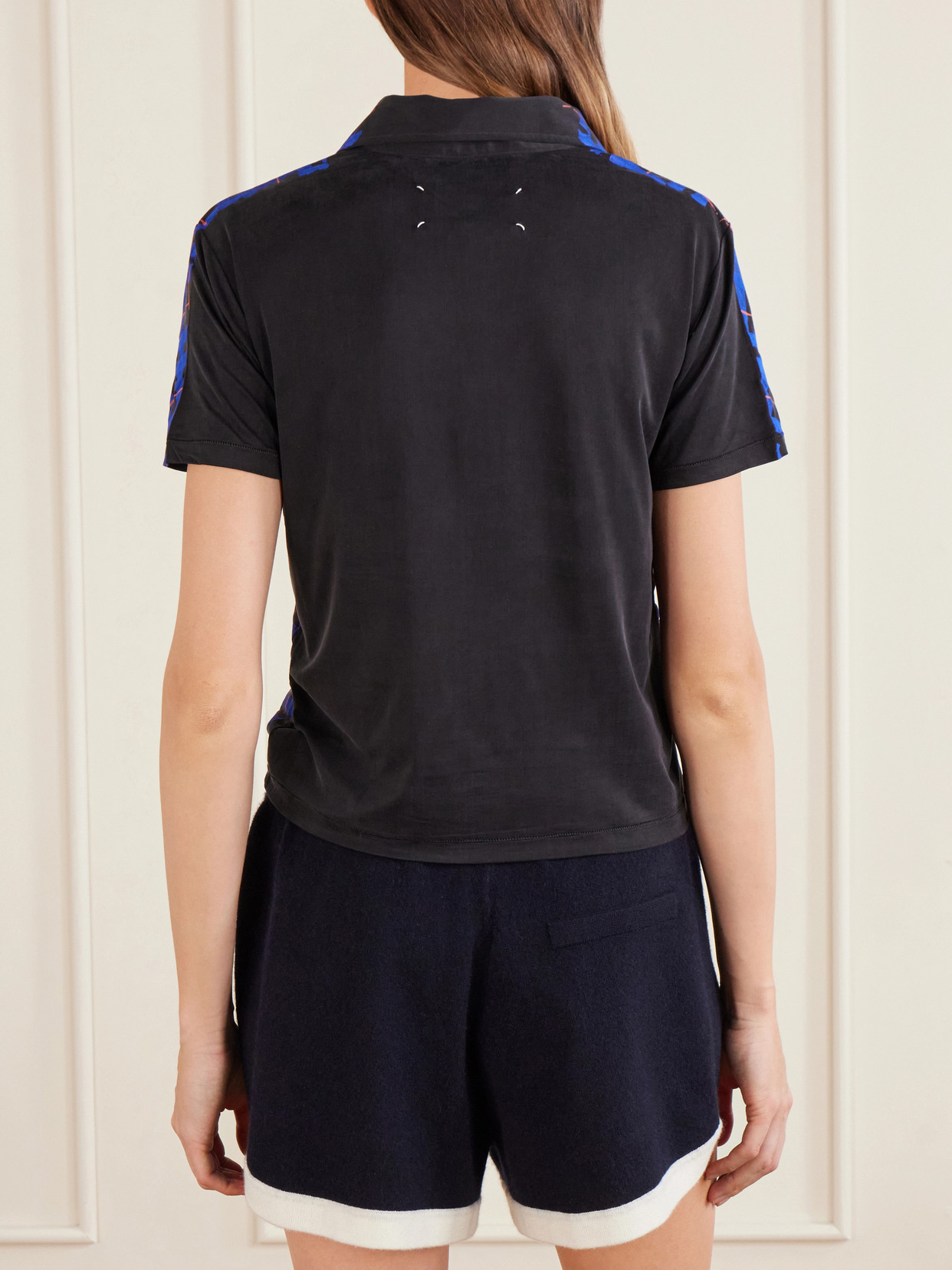 Checked Twill Polo