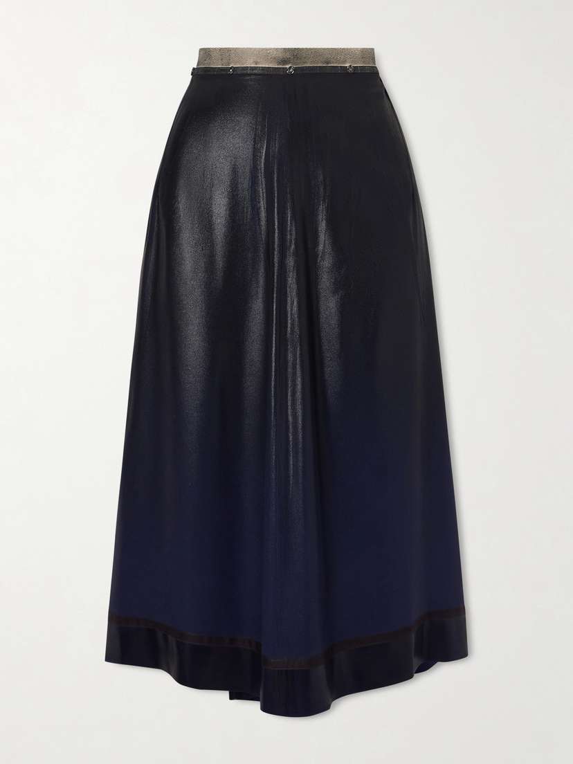 Maison Margiela Ombré Satin Midi Skirt