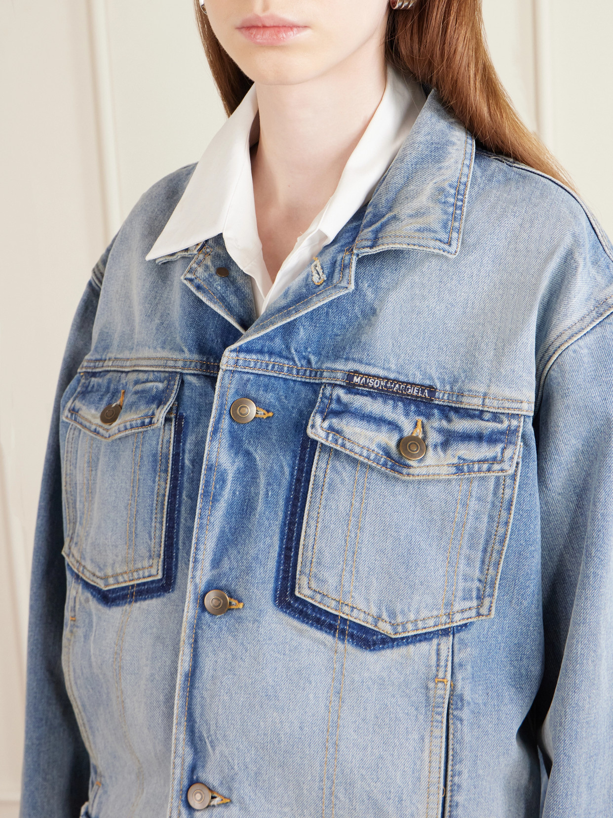 Maison Margiela Light Blue Cotton Denim Jacket
