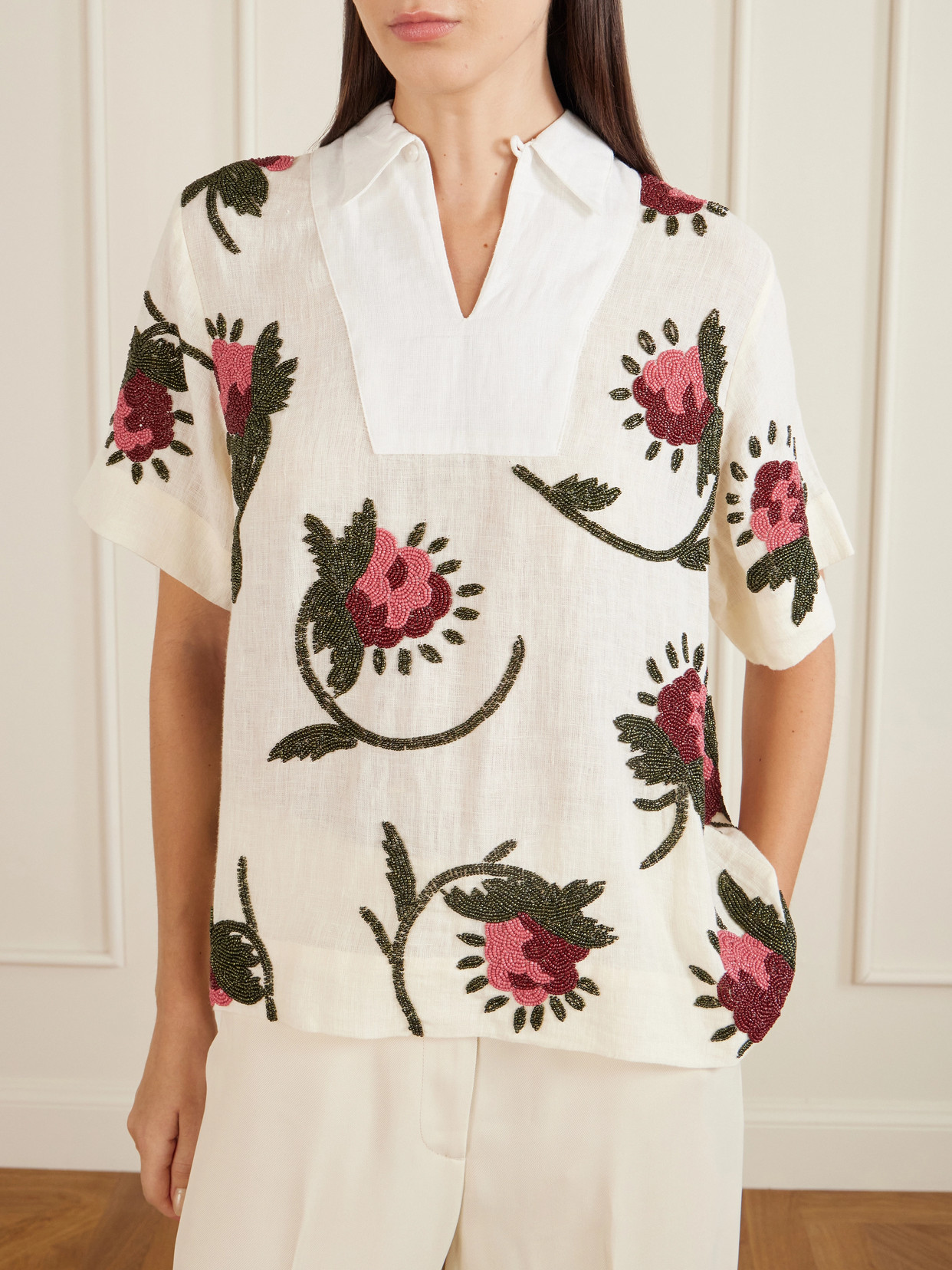 S. S. Daley - Iona Bead-Embellished Shirt