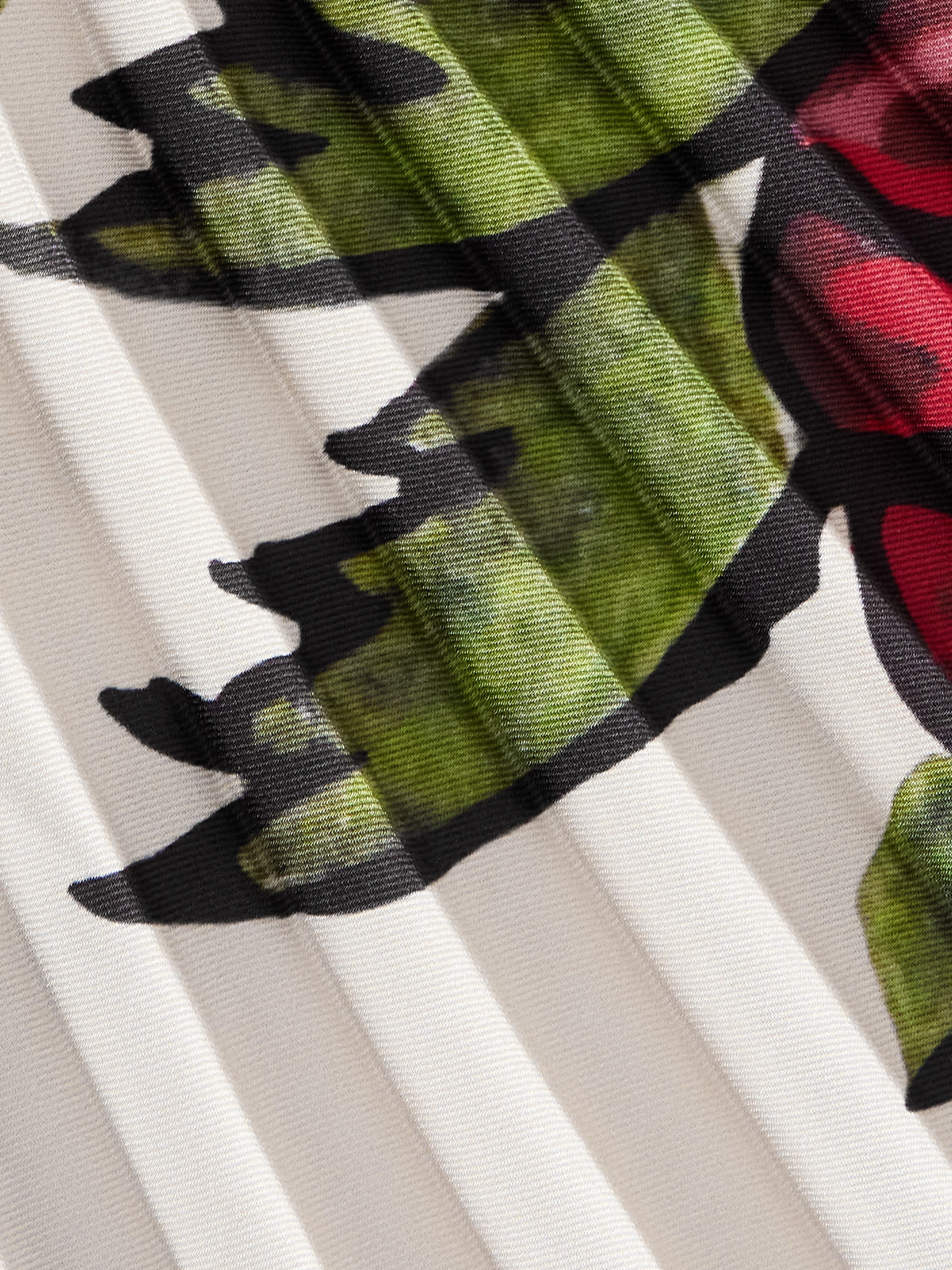 S.s. Daley Kate Pleated Floral-print Satin-twill Maxi Skirt In Multi