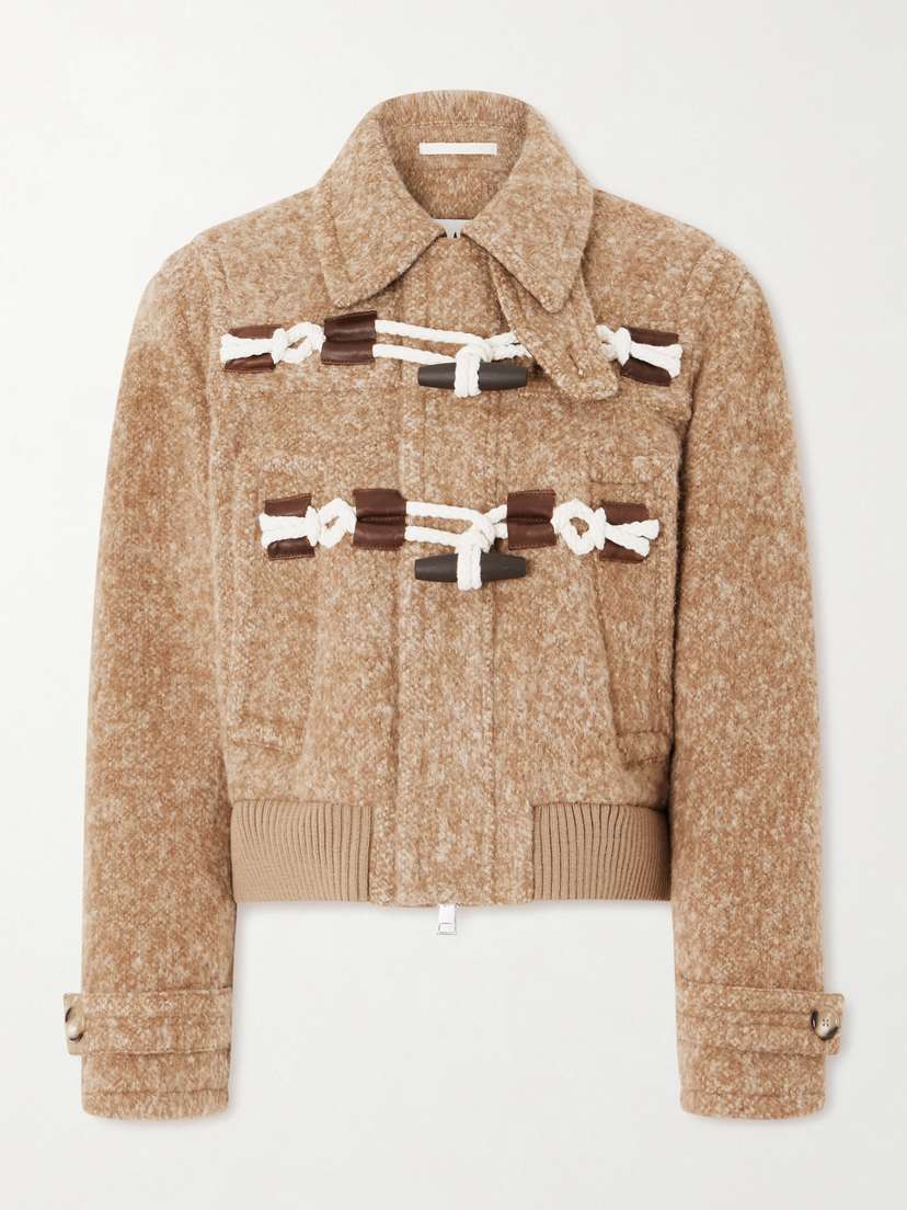 S.S. Daley Cropped Alpaca-blend Bomber Jacket