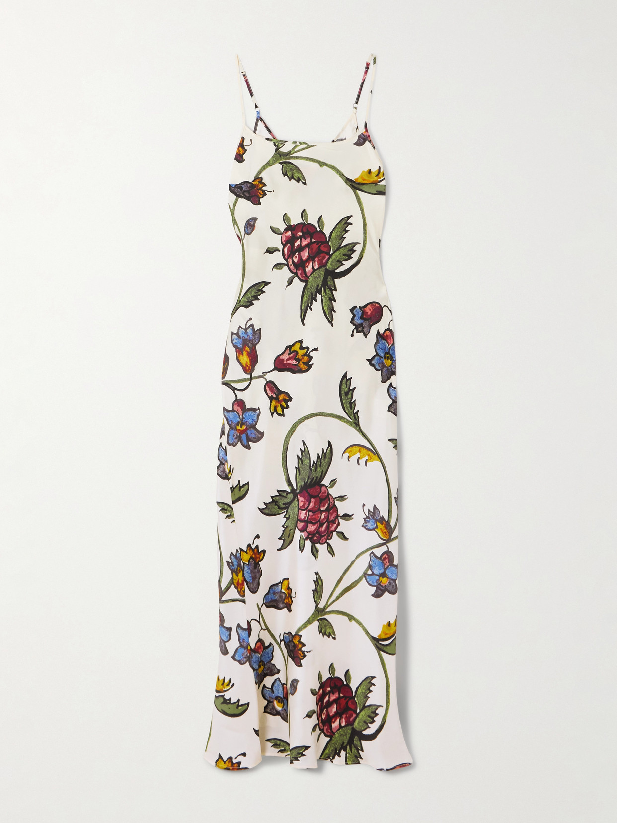 S.s. Daley Willow Floral-print Silk-twill Maxi Dress In Multi