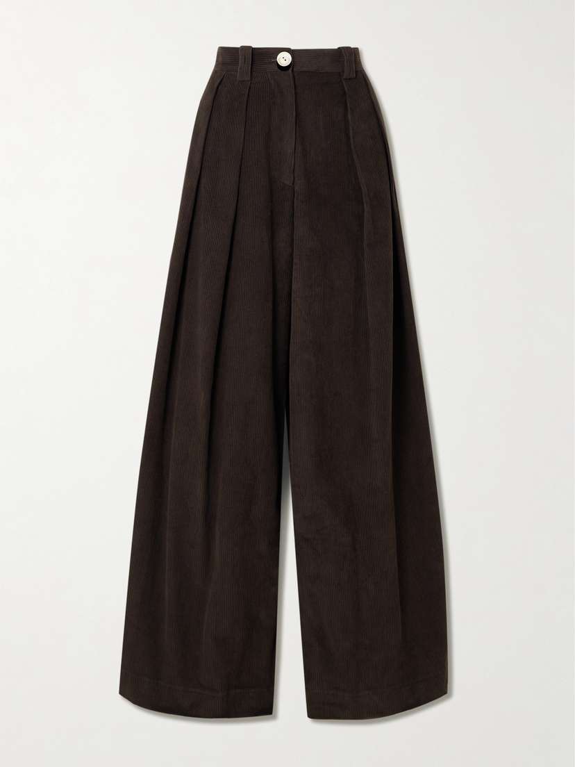 S.S. Daley Eilidh Cotton-corduroy Wide-leg Pants