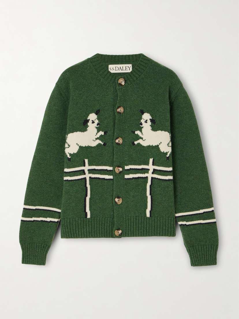 S.S. Daley Cyril Intarsia Wool Cardigan