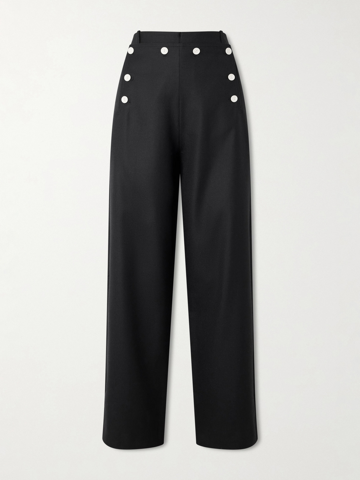 S.s. Daley Sailor Wool Straight-leg Pants In Black