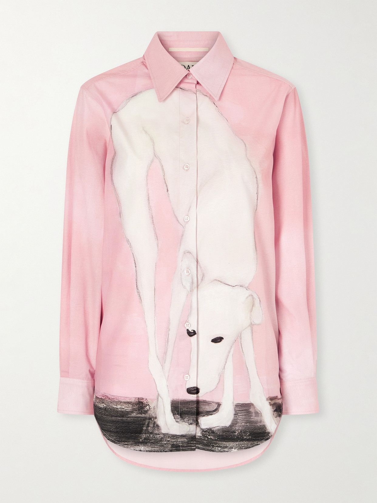 S.s. Daley Lurcher Printed Cotton-poplin Shirt In Pink