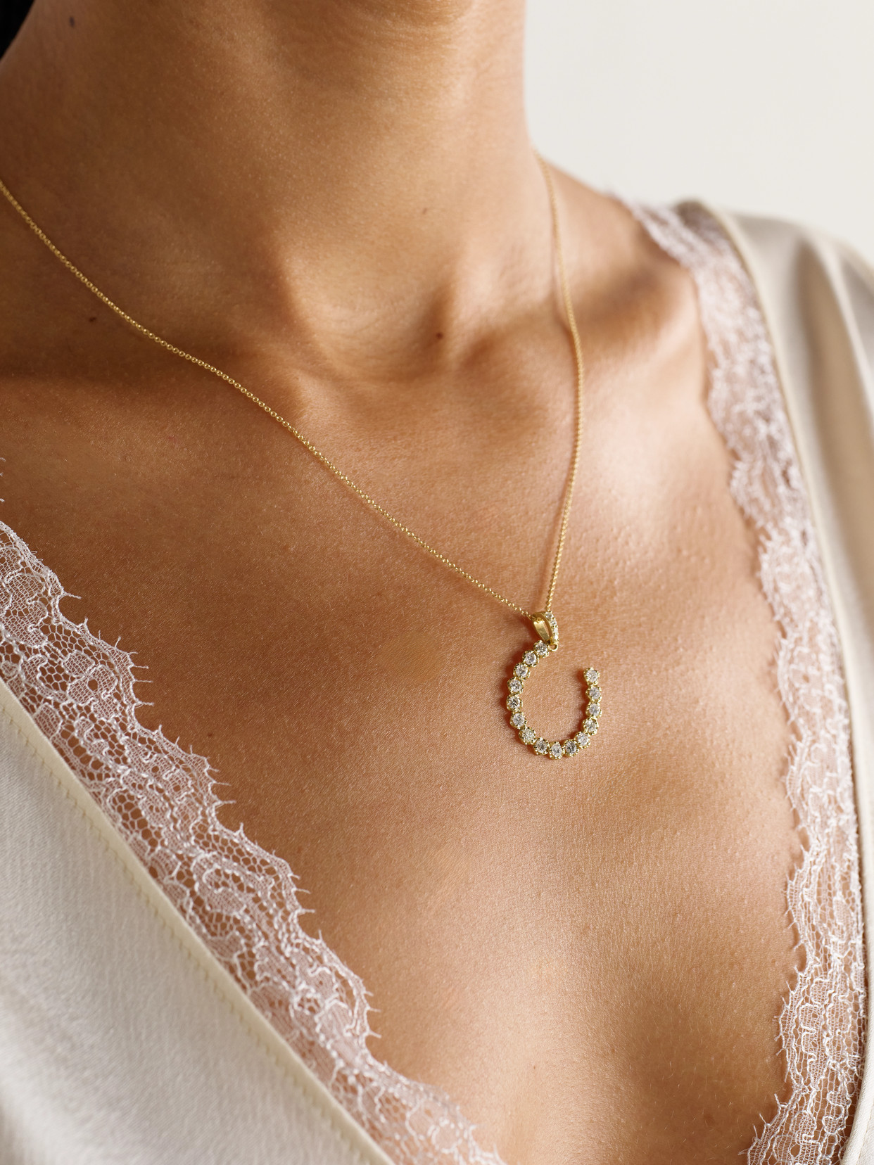 Jennifer Meyer 18-karat Gold Diamond Necklace In Gold