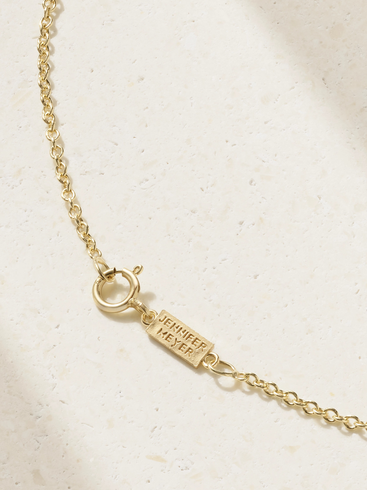 Jennifer Meyer Evil Eye 18-karat Gold Diamond Necklace In Gold