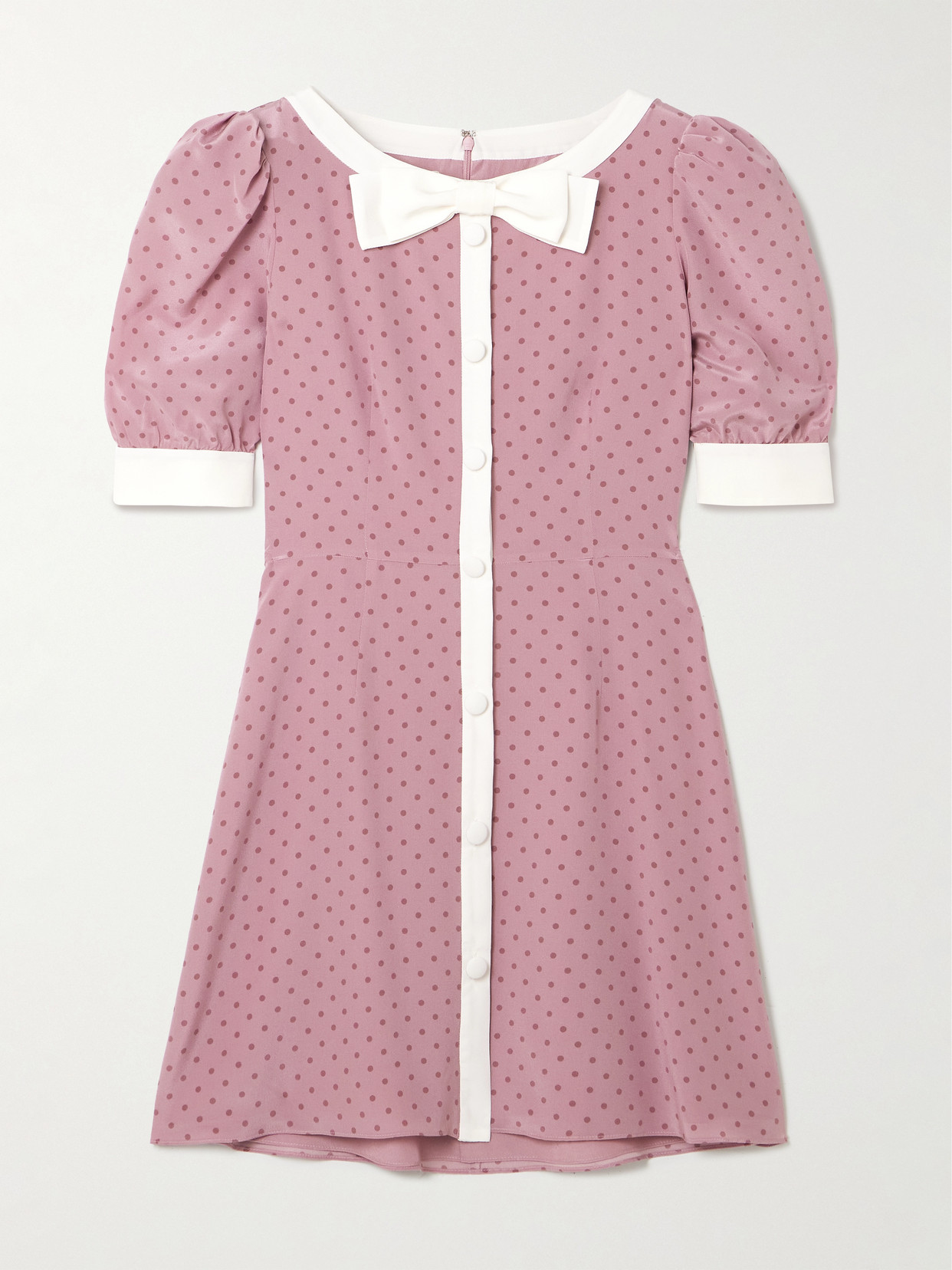 alessandra rich pink polka dot dress Pink polka dot dress outfit