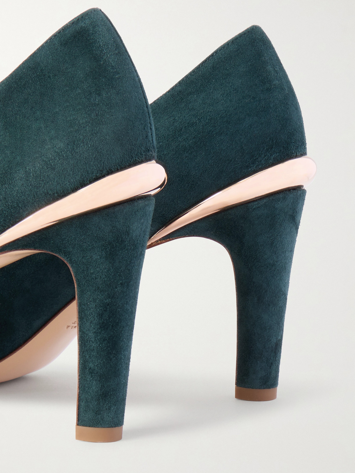 Gabriela Hearst Edwina Suede Pumps In Green