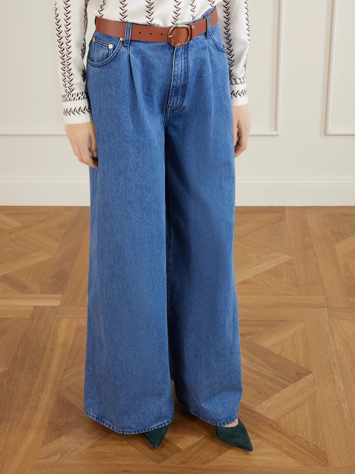 Gabriela Hearst Edwina Suede Pumps In Green