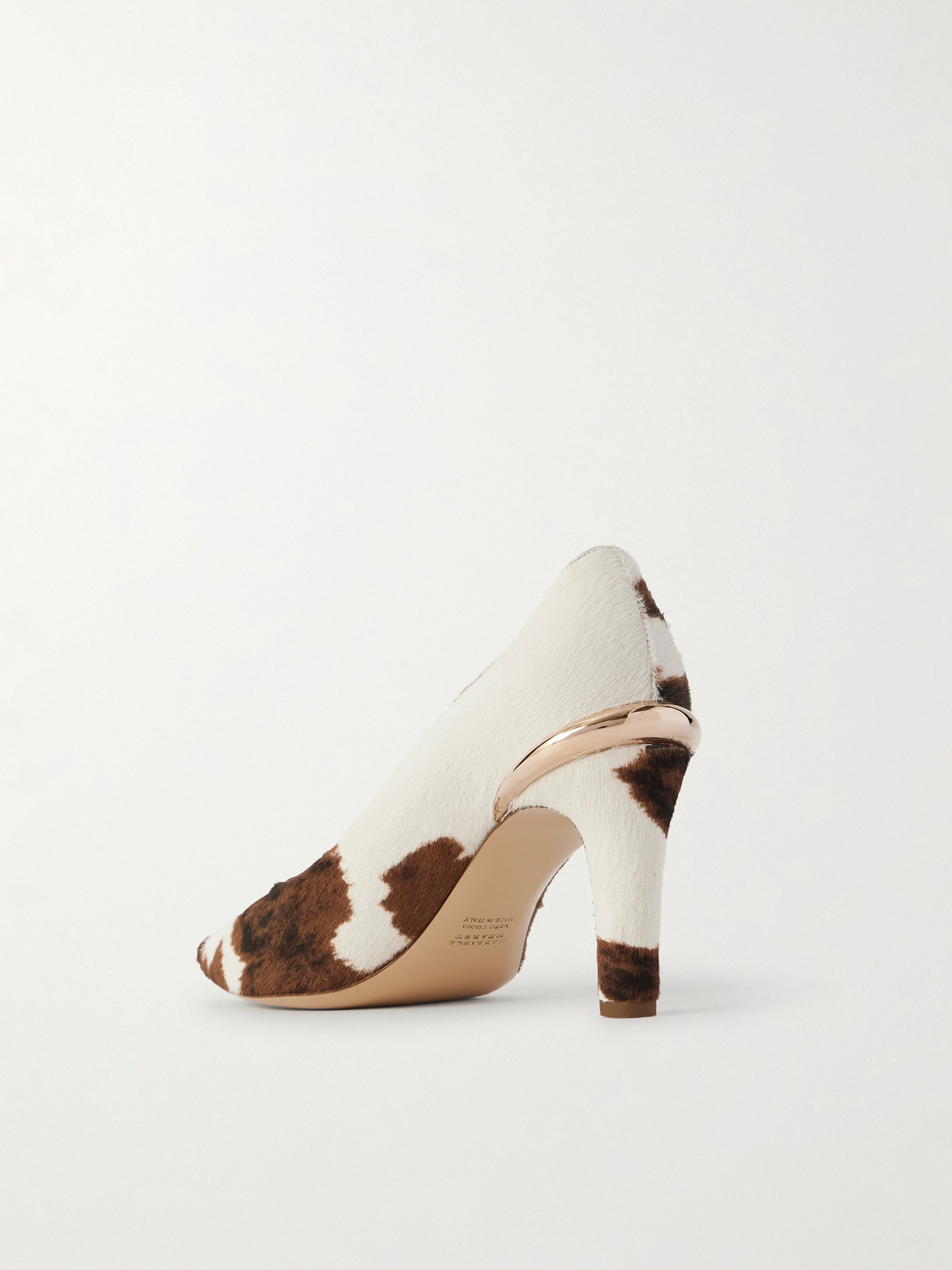 Gabriela Hearst Edwina Cow-print Calf Hair Pumps In Multi
