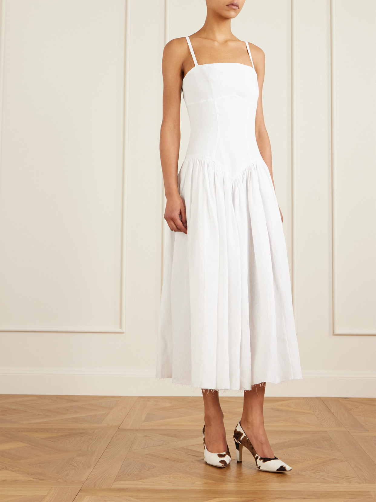 Gabriela Hearst Edwina Cow-print Calf Hair Pumps In Multi