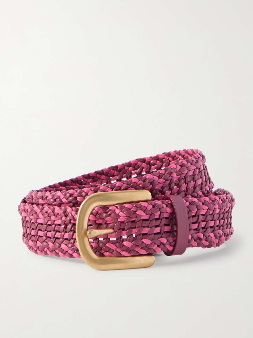 Gabriela Hearst Sam Woven eather Belt