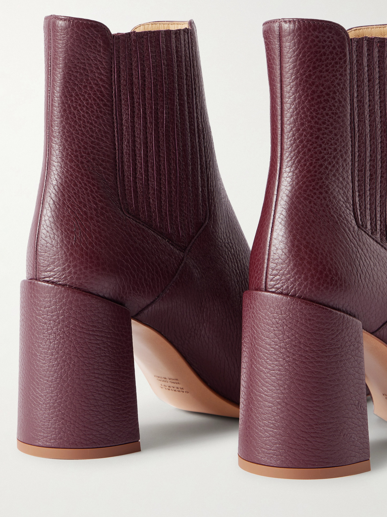 Gabriela Hearst Luke Textured-leather Chelsea Boots In Multi