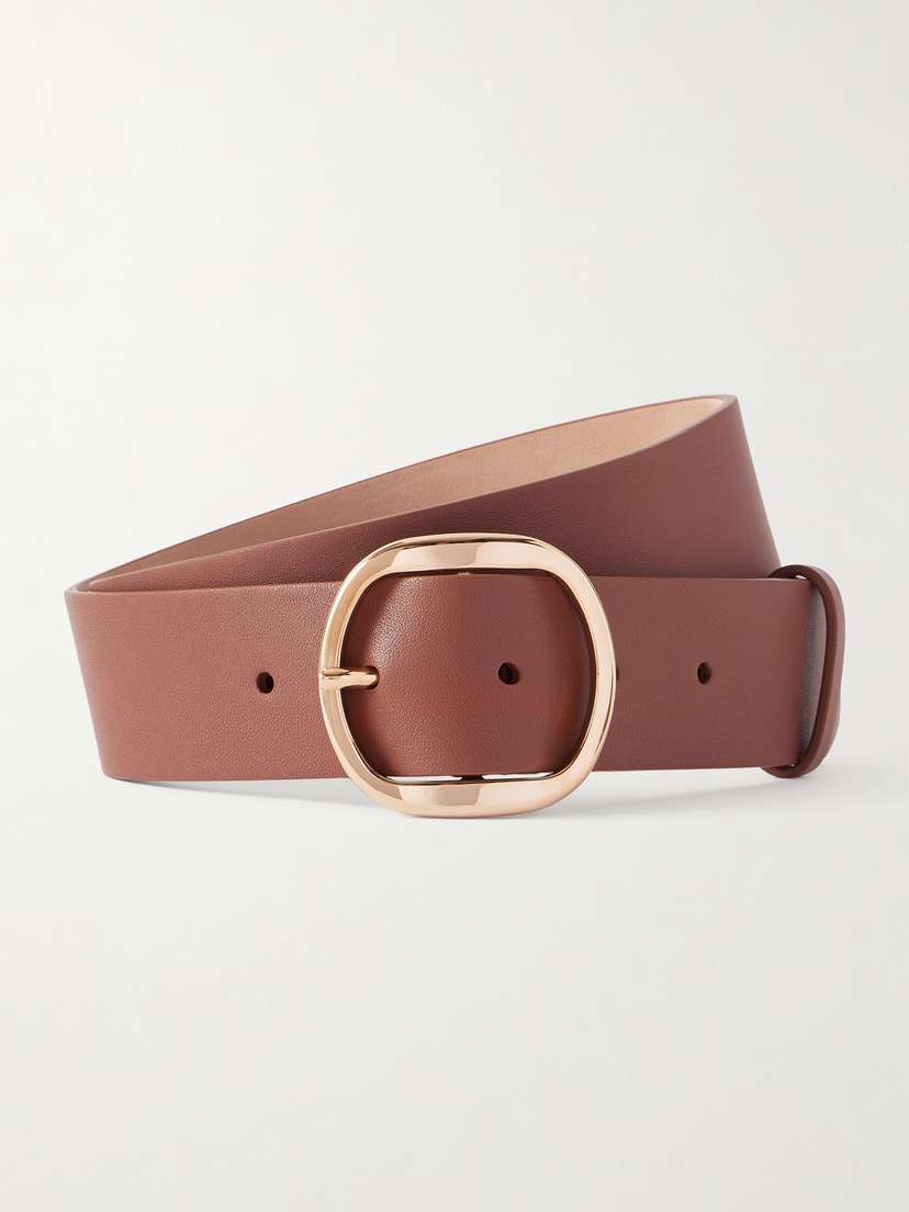 Gabriela Hearst Elster Textured-leather Belt