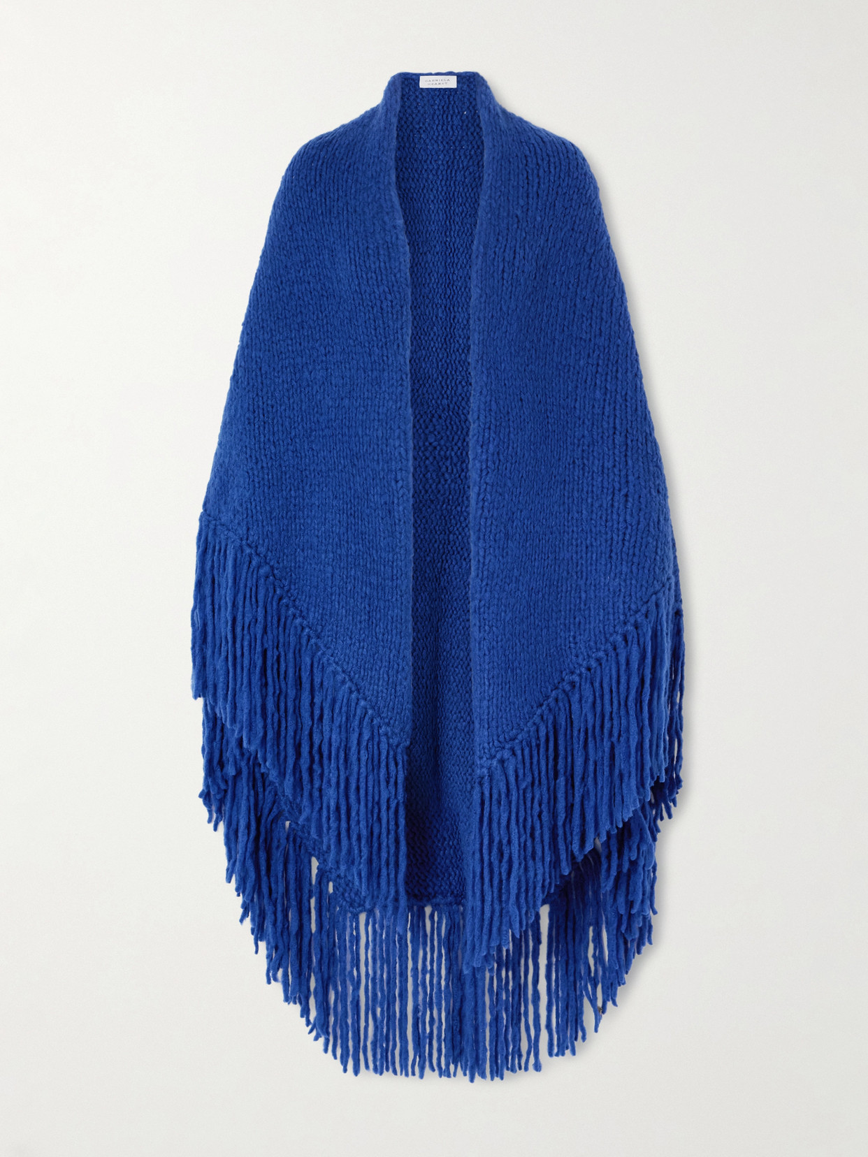 Gabriela Hearst Fringed Cashmere Wrap In Blue