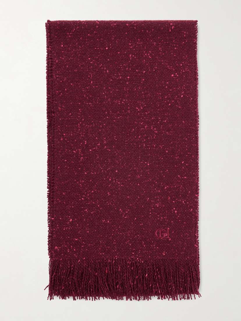 Gabriela Hearst Illumina Fringed Wool And Cashmere-blend Scarf