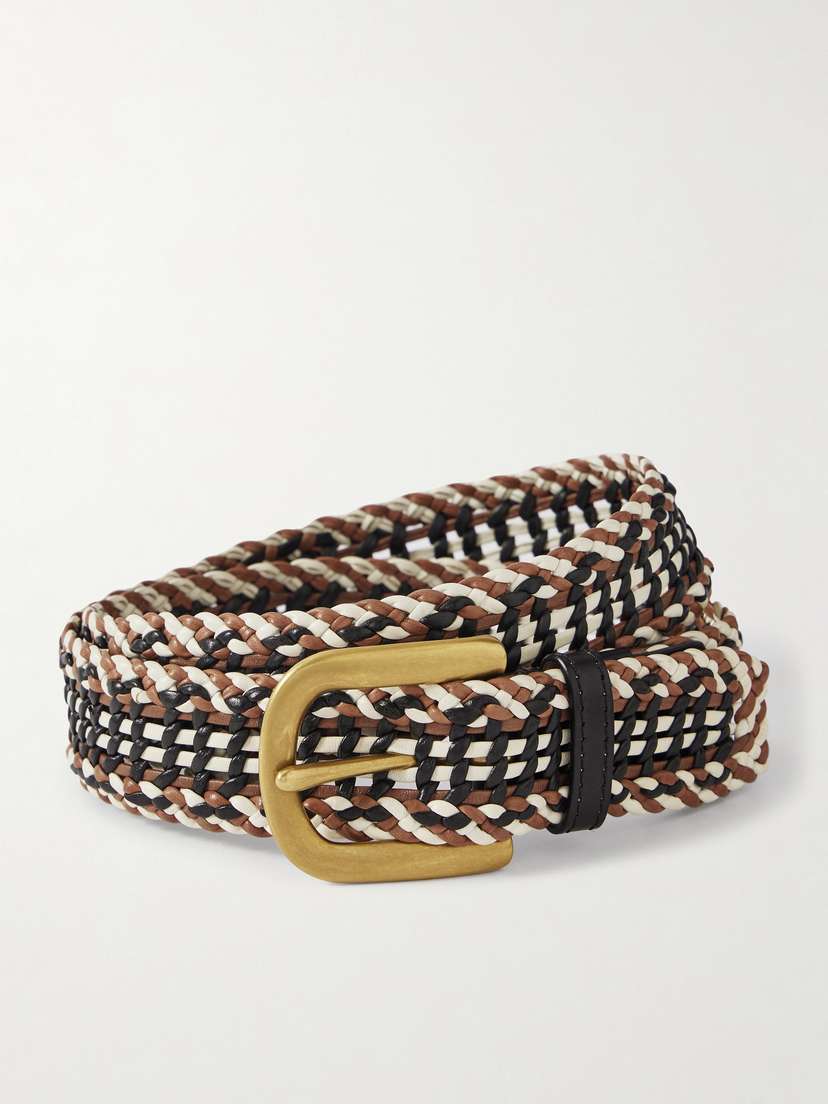 Gabriela Hearst Sam Woven Leather Belt