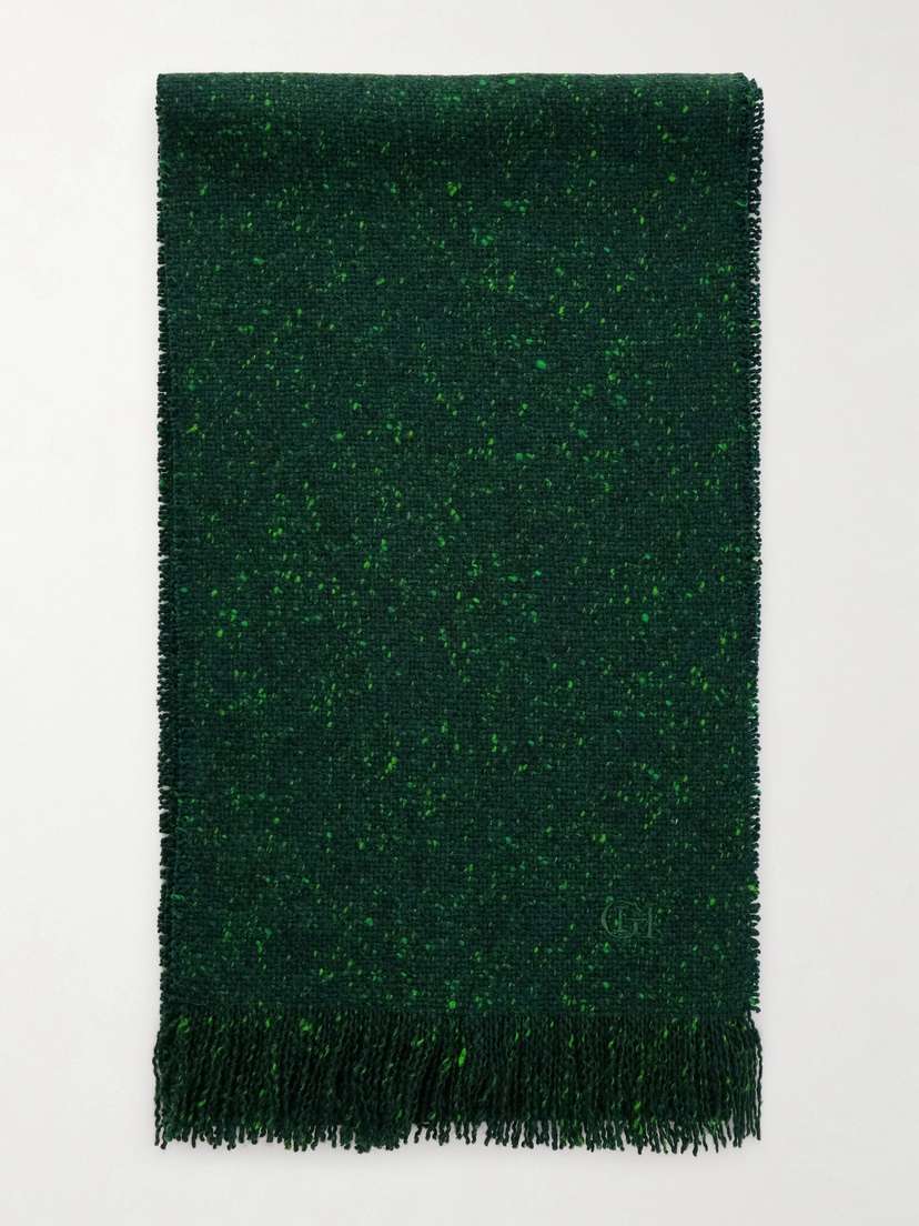 Gabriela Hearst Illumina Fringed Wool And Cashmere-blend Scarf