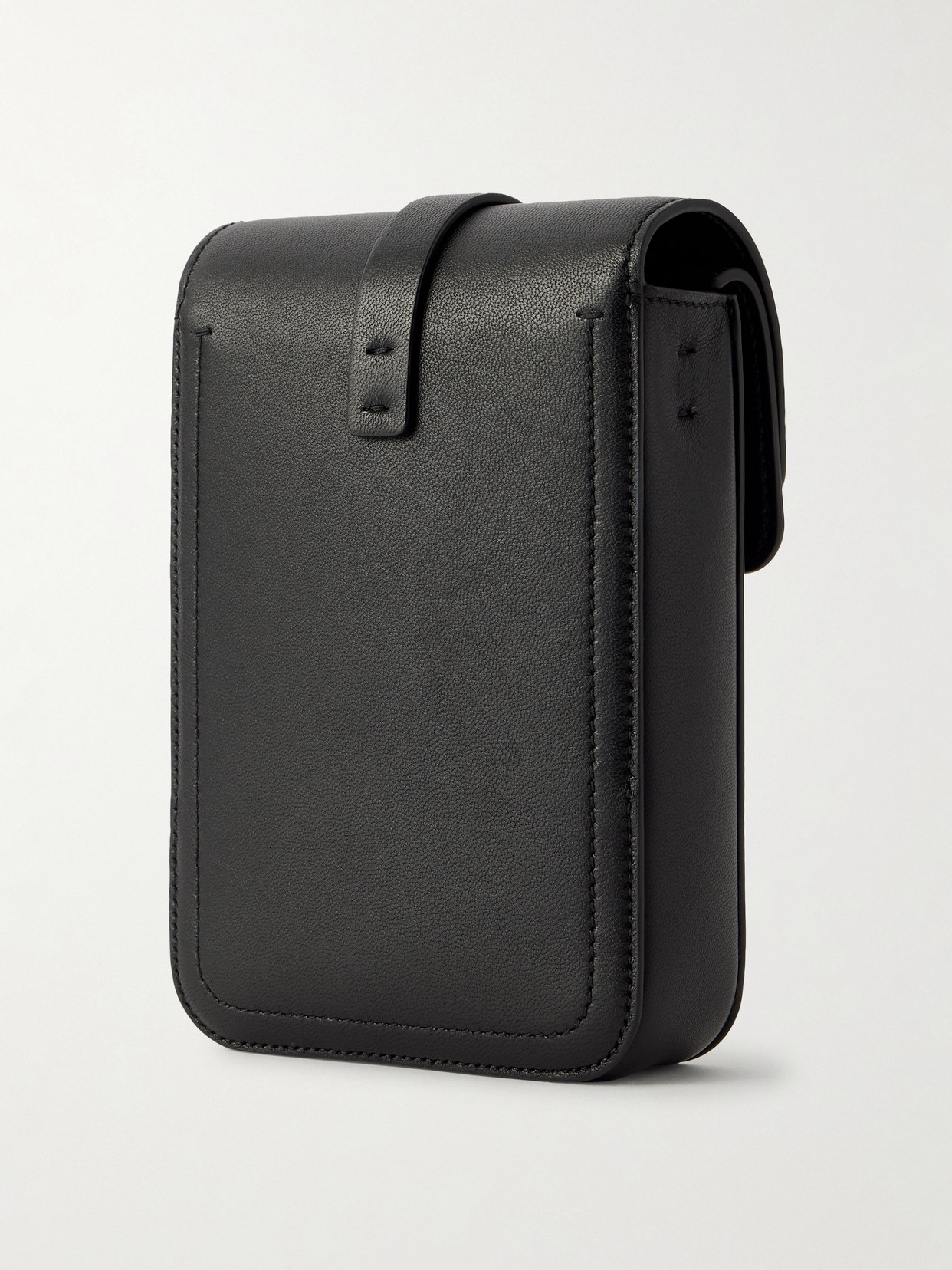 Gabriela Hearst Leather Phone Pouch In Black