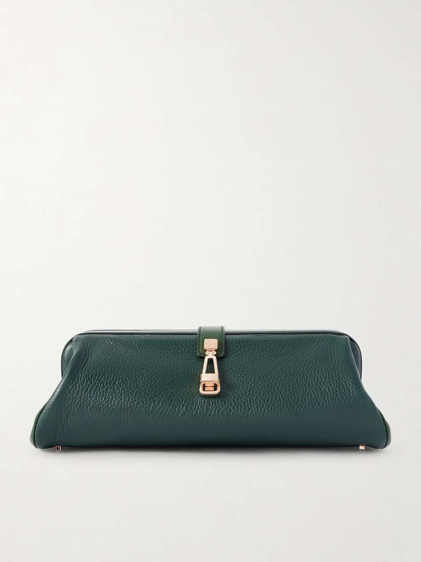 Gabriela Hearst Paola Textured-leather Clutch