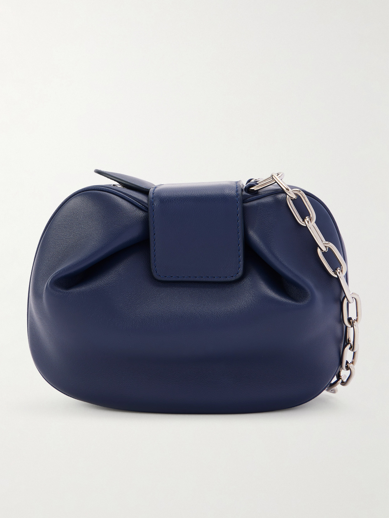 Gabriela Hearst Soft Demi Leather Clutch In Blue