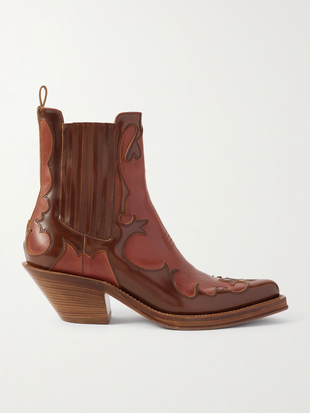 cassidy 90 two tone leather ankle boots