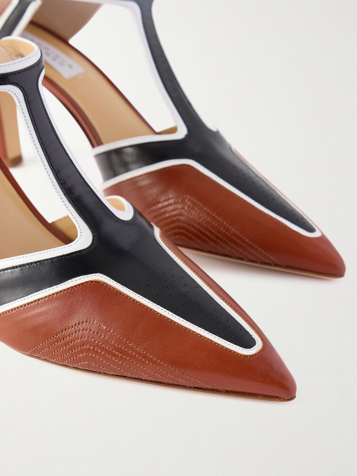 Indi Moto 75 Leather Pumps