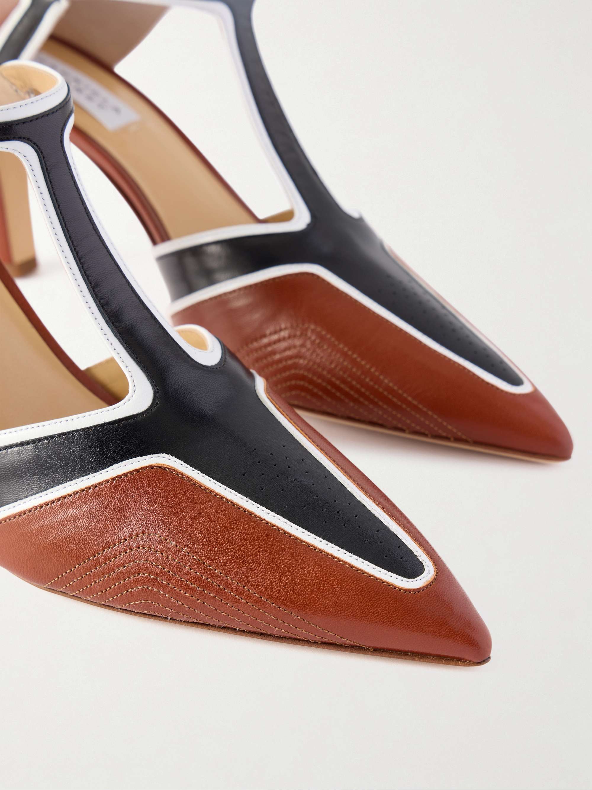 GABRIELA HEARST Indi Moto 75 leather pumps | NET-A-PORTER